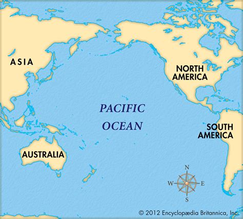 MAP Map Of The Pacific Ocean